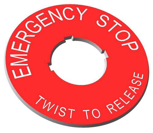 Emergency Stop - Twist to Release